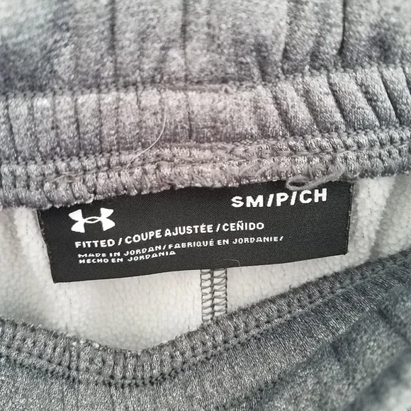 Under Armour Warm Fleece Jogger Active Fitted Pants Gray Size Small - Picture 7 of 9